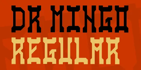 Dr Mingo font