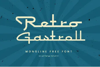 Retro Gastroll font