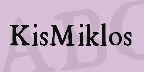 KisMiklos font