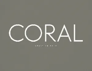 Coral font