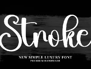 Stroke font