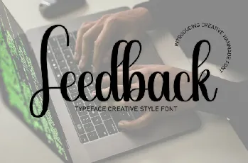 Feedback Script font