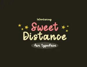 Sweet Distance font