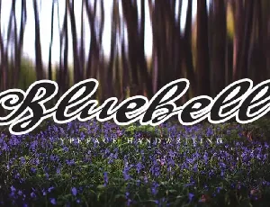 Bluebell Script font