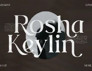 Rosha Keylin font