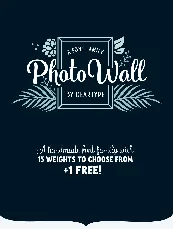 PhotoWall Family font