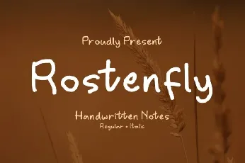 Rostenfly font