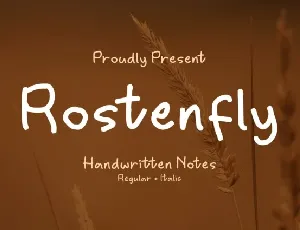 Rostenfly font