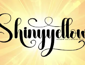 Shinyyellow font