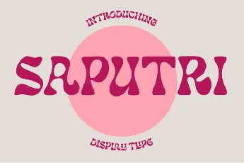 Saputri Display font