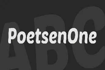 Poetsen One Sans font