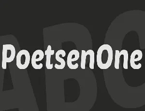 Poetsen One Sans font