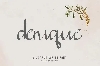 Denique Demo font