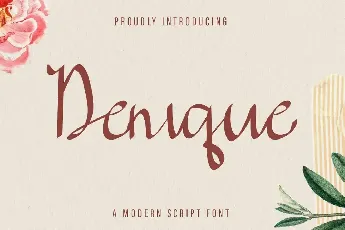 Denique Demo font