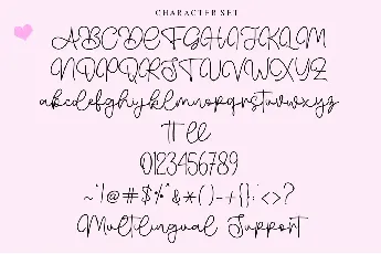 Heartline - Personal Use font