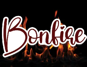 Bonfire Script Typeface font