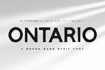 Ontario font