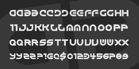 Alienated font