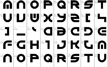 Alienated font