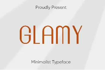 Glamy font