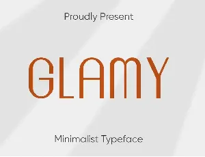 Glamy font