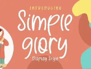 Simple Glory font