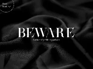 Beware font