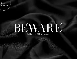 Beware font