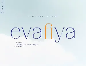 Evafiya font
