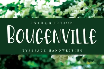 Bougenville Display font