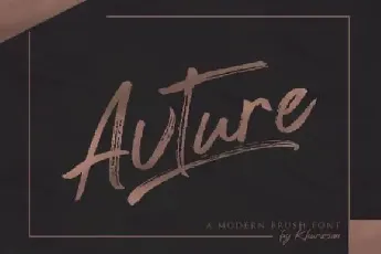 Avture Brush font