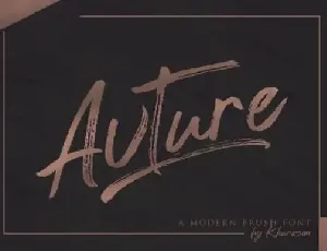 Avture Brush font