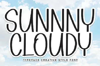 Sunny Cloudy Display font