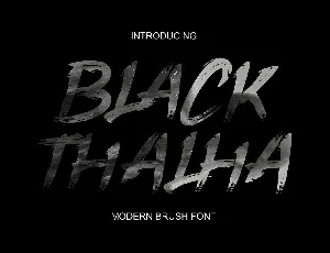 Black Thalha font