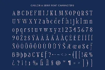 Caslonia font