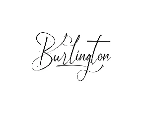 Burlington font