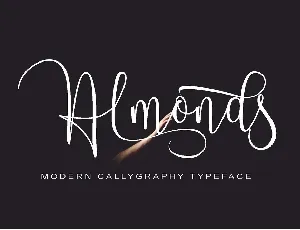 Almonds Script Free font