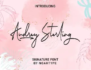 Audrey Sterling Demo font