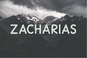 Zacharias font