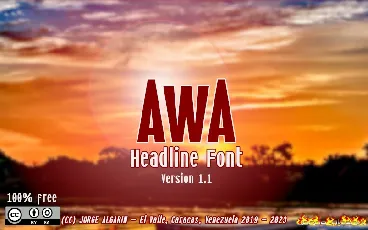 AwA font