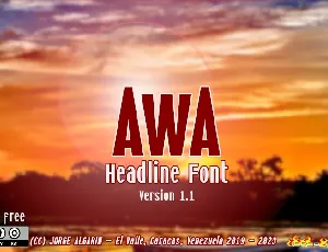 AwA font