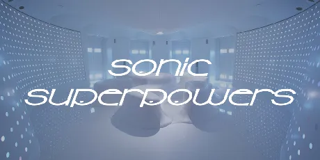 Sonic Superpowers font