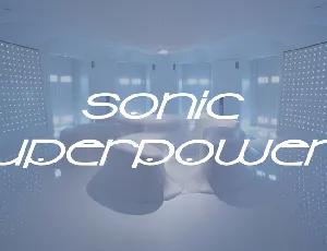 Sonic Superpowers font