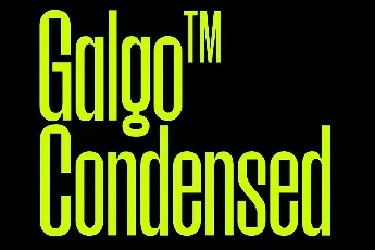 Galgo Condensed font