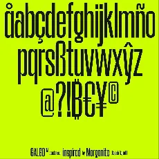 Galgo Condensed font