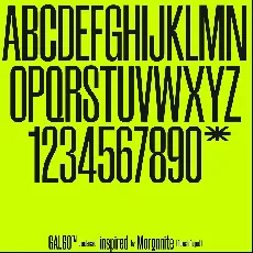 Galgo Condensed font