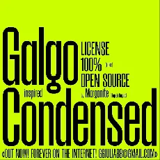 Galgo Condensed font