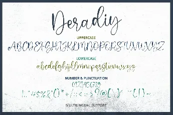 Deradiy font