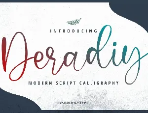 Deradiy font