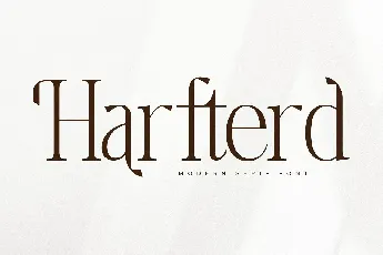 Harfterd font